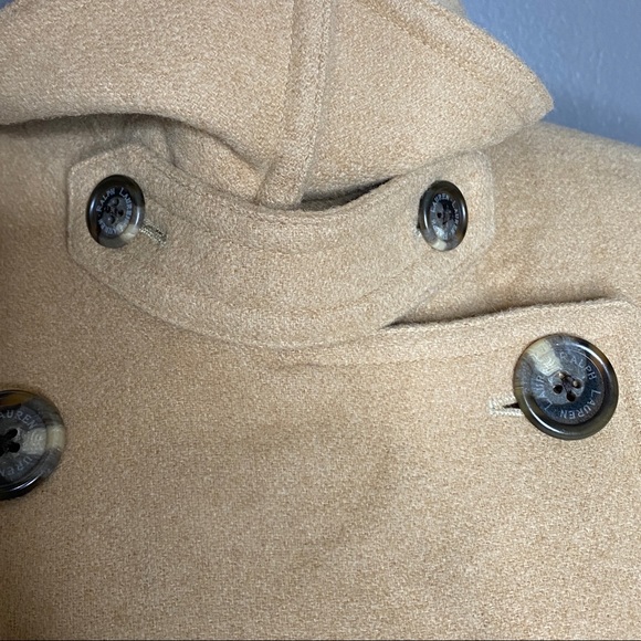 Lauren Ralph Lauren Camel Hair Peacoat Size 8 - Picture 9 of 14